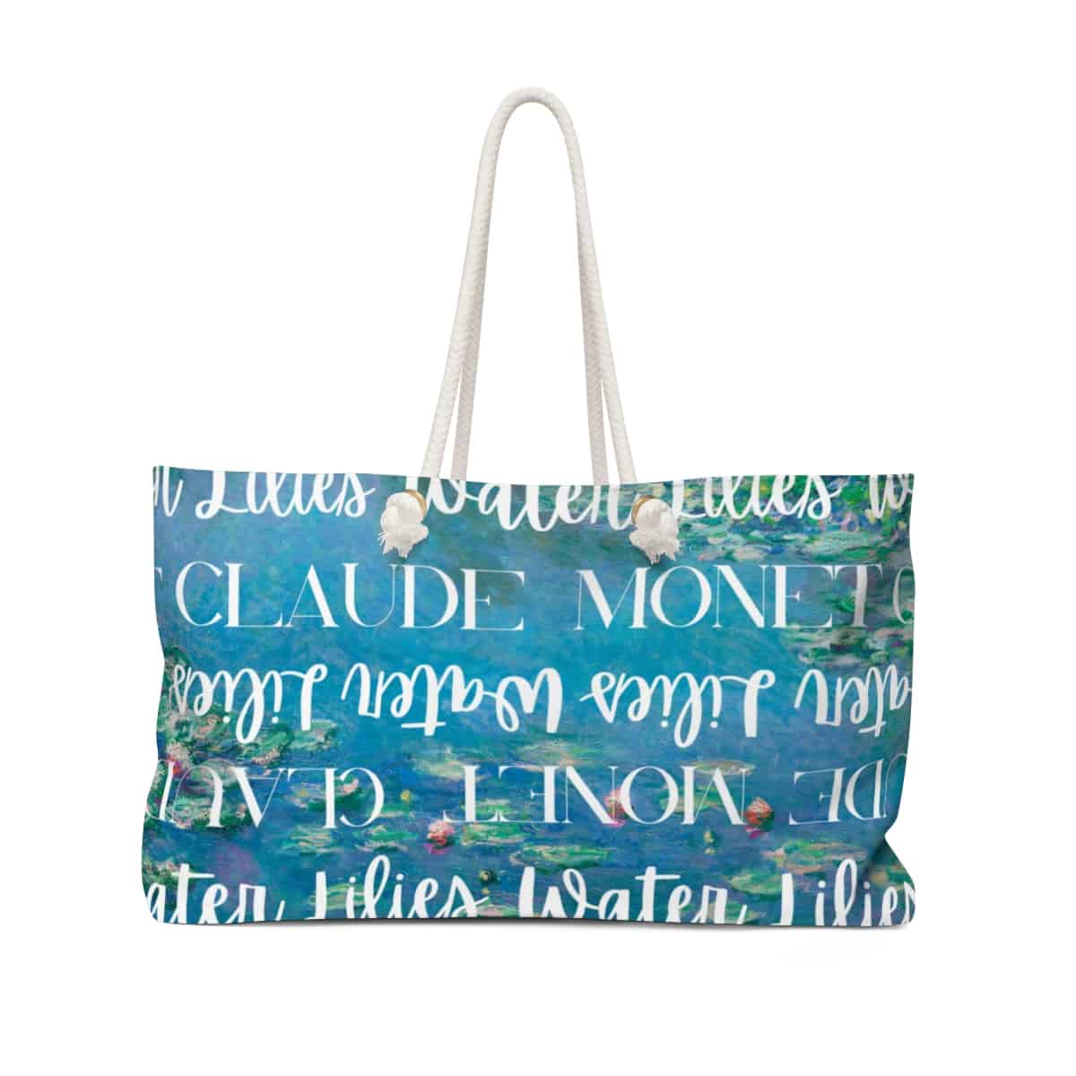 Masterpiece Painting Tote Bag(Claude Monet-water Lilies)